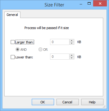 SizeFilter